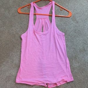 Lululemon light pink and grey tank size small